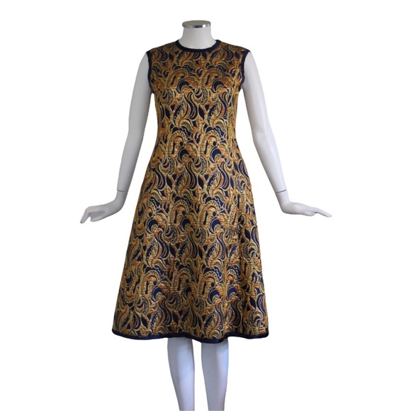 VINTAGE 1960s Malcolm Starr 3-piece Dress, Jacket + Belt - Size M/L - Picture 10 of 13